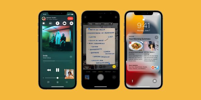ویژگی های جدید iOS 15