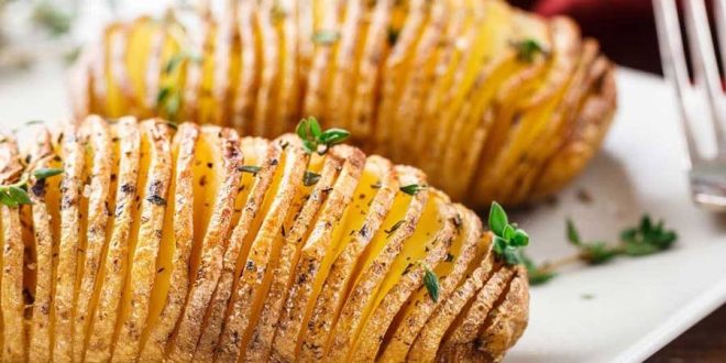 طرز تهیه سیب زمینی هاسل بک