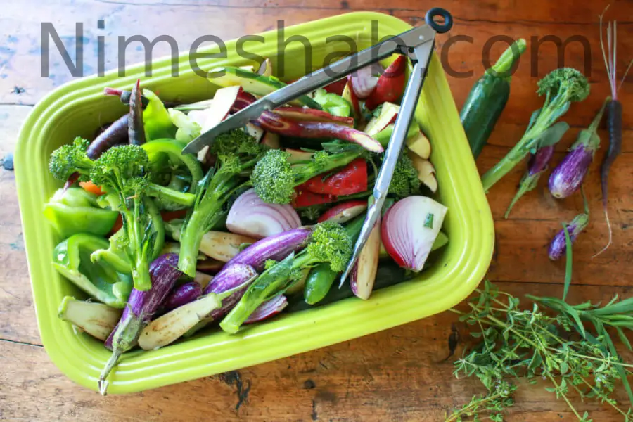 طرز تهیه ی سبزیجات رژیمی در فر