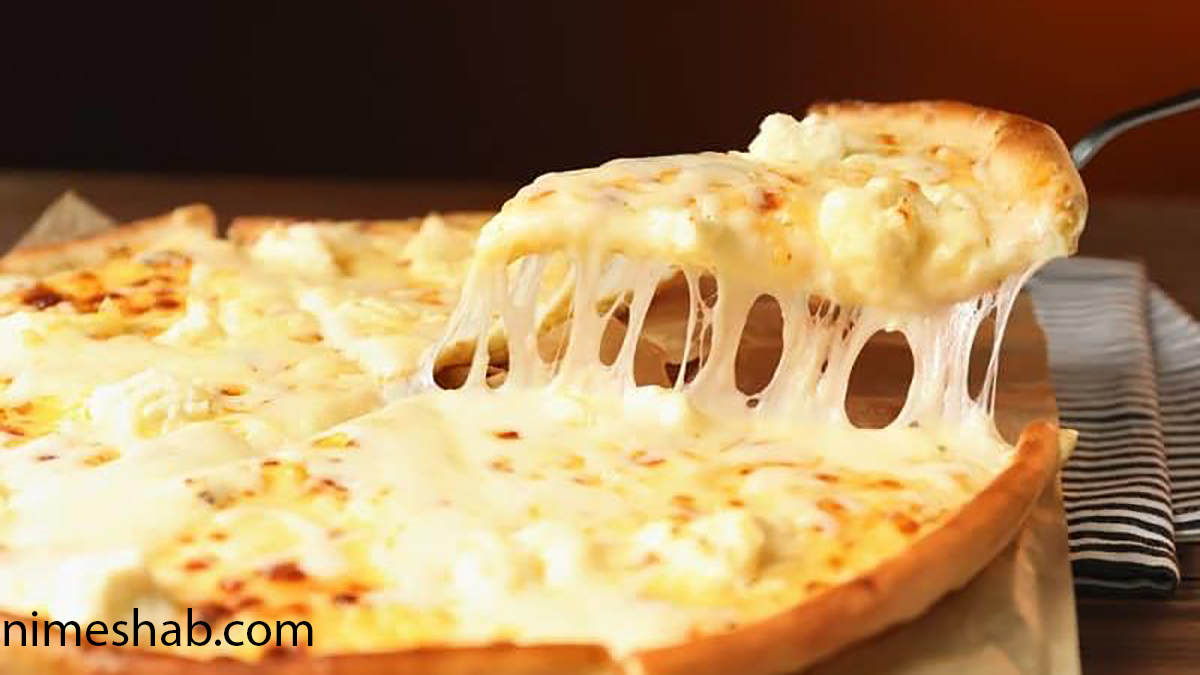 غذا با پنیر پیتزا