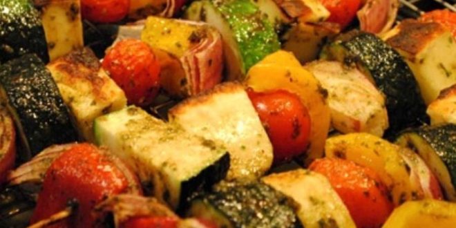 طرز تهیه کباب سبزیجات