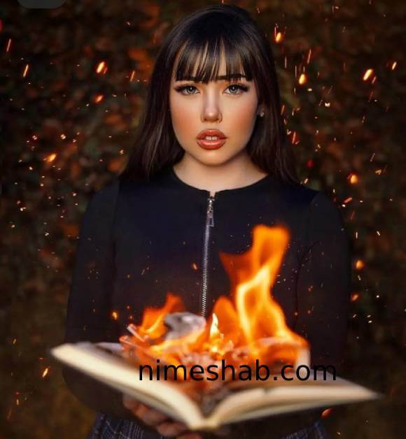 عکس‌های غیرواقعی اینستاگرام با کتاب و آتش