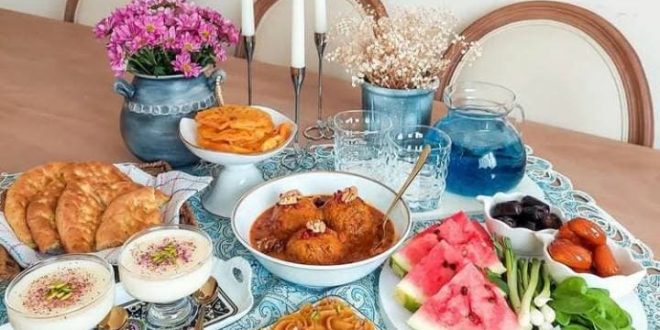 ایده دیزاین سفره وعده افطار