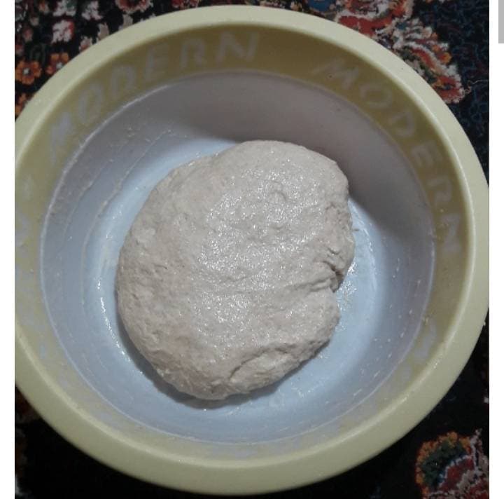 طرز تهیه خمیر پیتزای خانگی_خمیر ورز داده شده