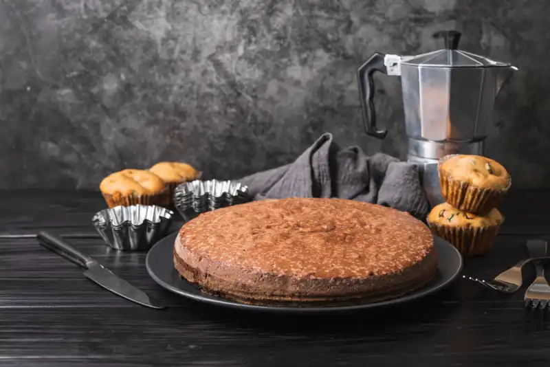 کیک وانیلی و شکلاتی